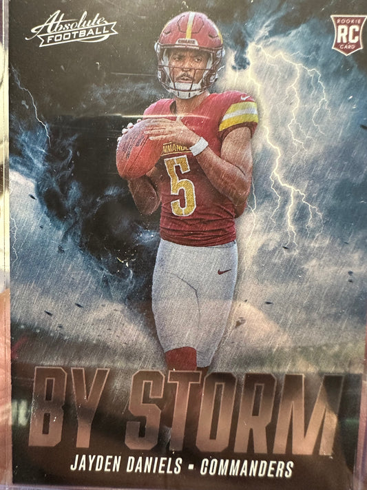 2024 JAYDEN DANIELS ABSOLUTE BY STORM CARD. CARD # BS-JDS